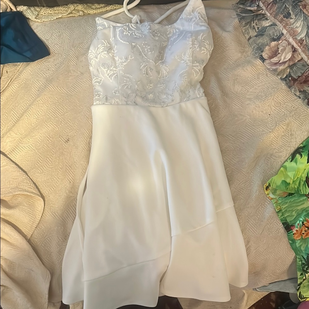 Speechless White Floral Lace Dress
